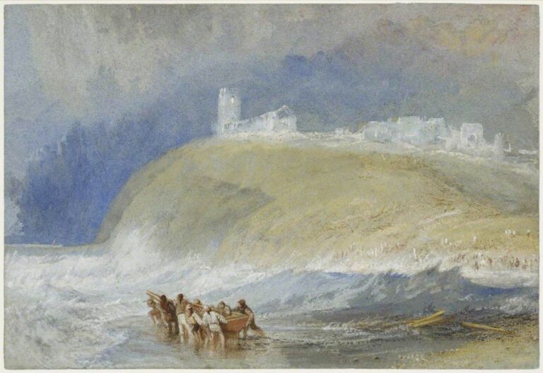 Dunwich postupně mizí pod mořem. Foto: J. M. W. Turner (1775–1851)/Creative Commons/Public Domain