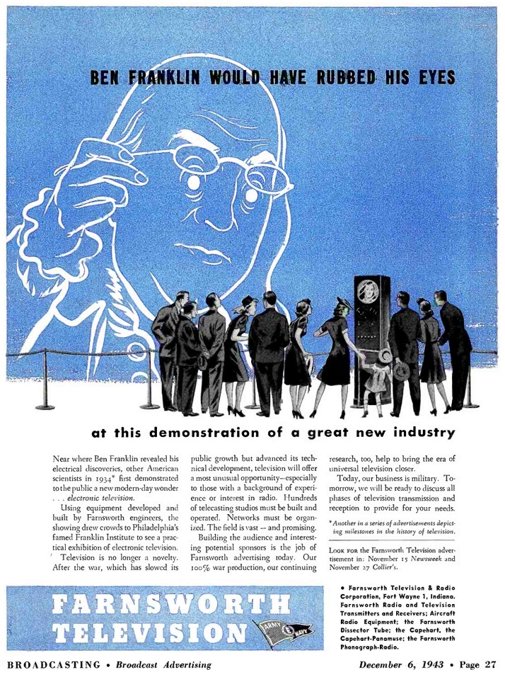 Reklamní leták z roku 1943