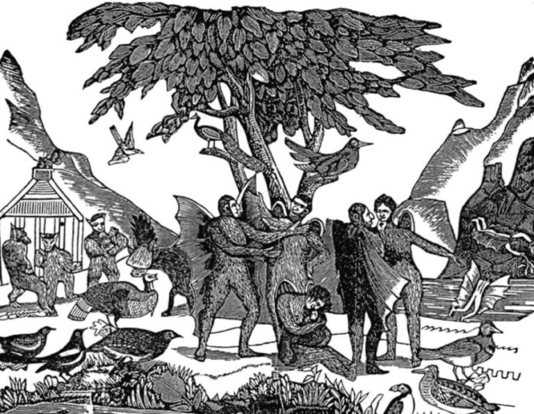 Obyvatelé Měsíce , 1836, velšské vydání. Foto: Hanes y Lleuad/Creative Commons/Public Domain
