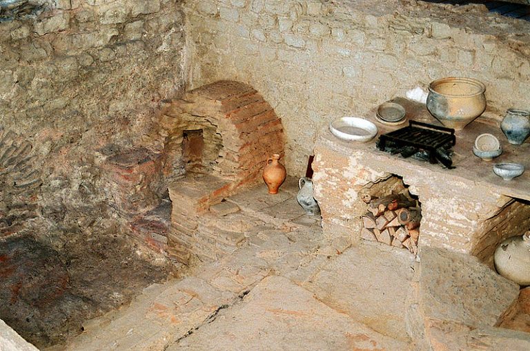 Přesně takto vypadlo zařízení kuchyně ve starém Římě.