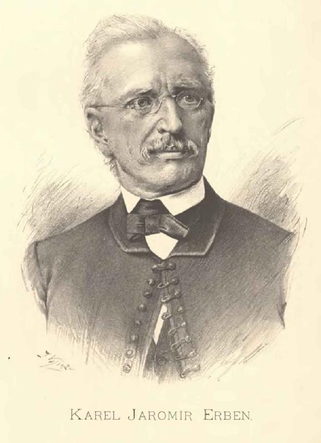 Portrét Karla Jaromíra Erbena, významného českého spisovatele a folkloristy. Foto: Národní knihovna ČR/ Jan Vilímek / archivní, public domain
