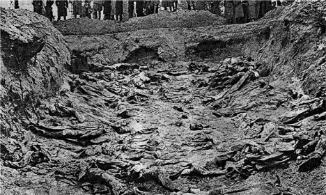 Jako první se o masakru dozvědí Němci, sovětské vedení proto svalí vinu na ně.