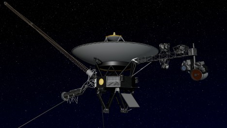 Jediná sonda, která navštívila Uran, byl Voyager 2