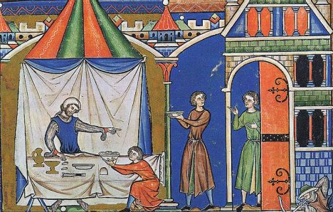Jídlo pro panovníka už ve středověku obstarávají nejvybranější mistři kuchaři.
