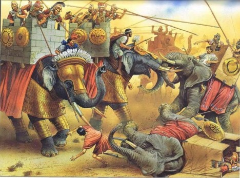 Na základě výsledku této bitvy se většina Evropanů až do 19. století domnívá, že indičtí sloni jsou větší než afričtí. Ve skutečnosti je tomu naopak.