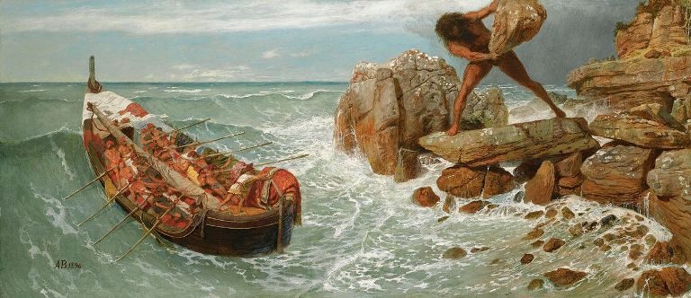 S kyklopem jménem Polyfémos se podle bájí střetnul legendární hrdina Odysseus.