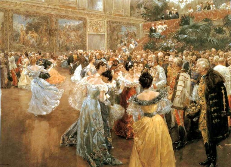 Kletbu údajně vyřkla rozhněvaná hraběnka Károlyi na vídeňském plese.