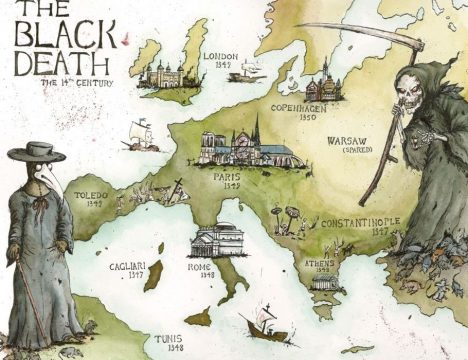 Černá smrt zasáhne v polovině 14. století téměř celou Evropu.